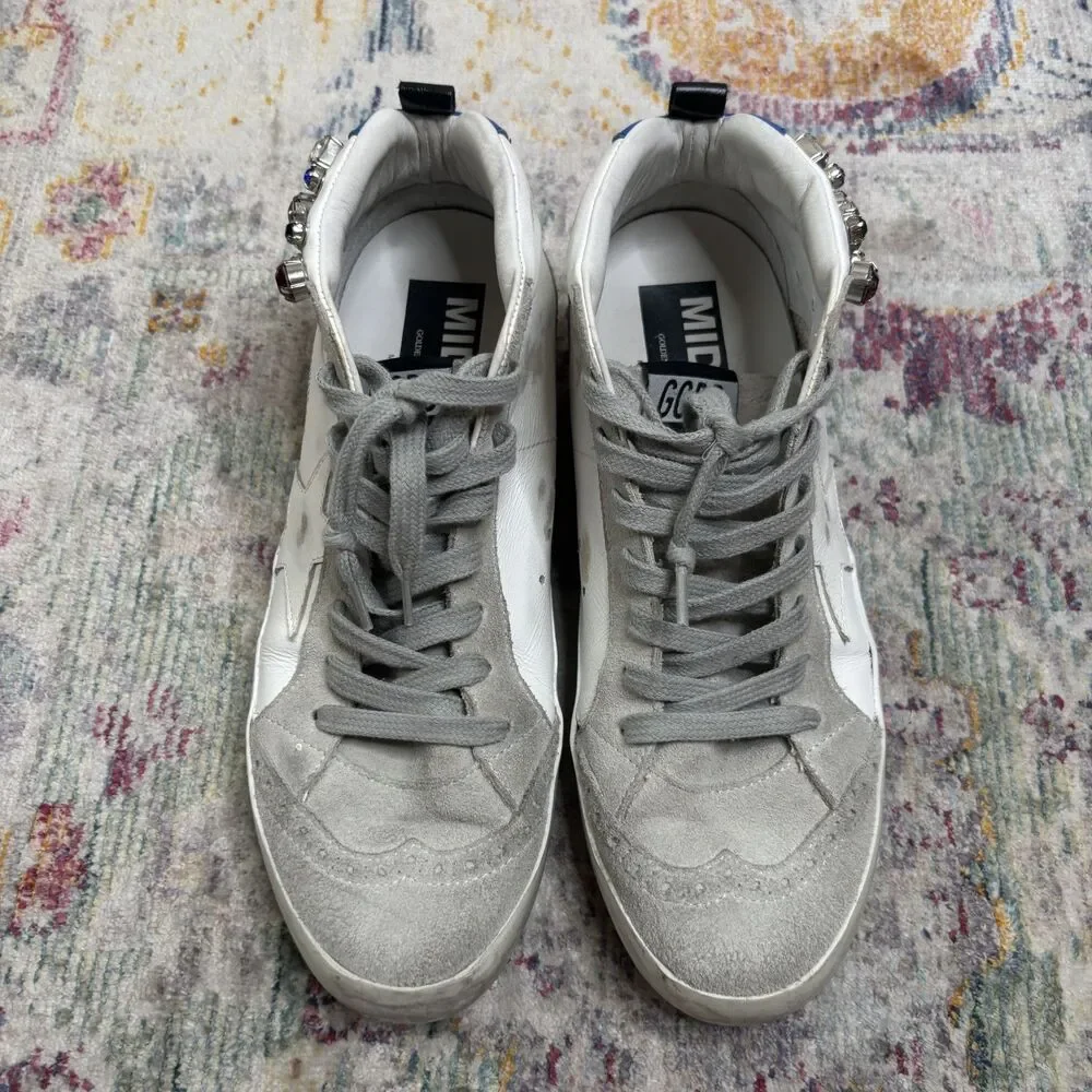 Golden Goose Midstar Crystal High Top Sneakers - Picture 2 of 7